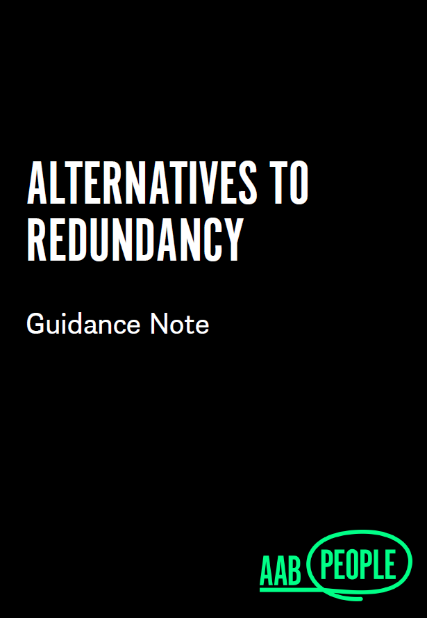 Alternatives to redundancy guidance note