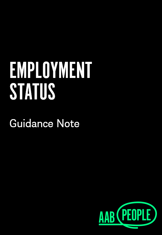 Employment status guidance note