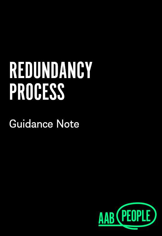 Redundancy process guidance note